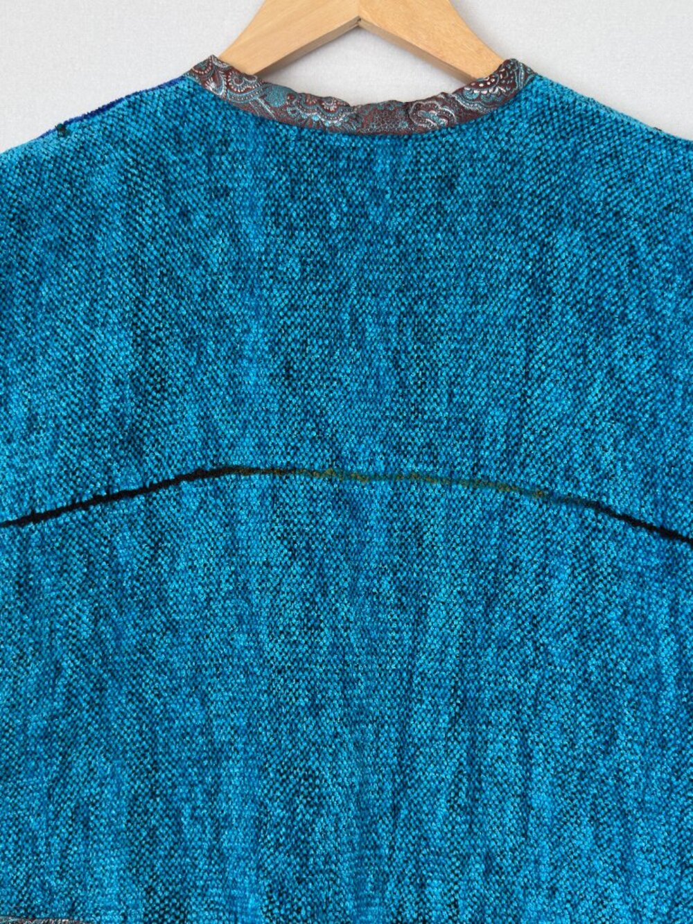 Vtg Anne & Bill Howson Vest Wearable Art Chenille Patchwork Embroidered‎ Medium - Picture 6 of 8